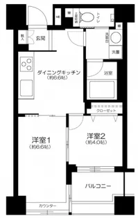 東京都中央区八丁堀4【マンション】の間取り