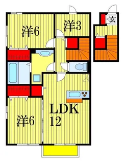 千葉県船橋市前貝塚町【アパート】の間取り