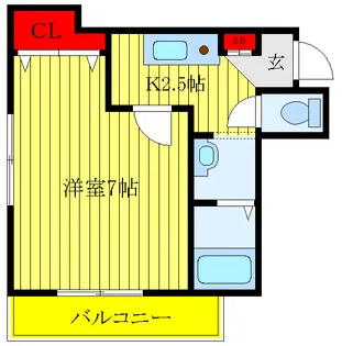 シャロムガーデン【2階】の間取り