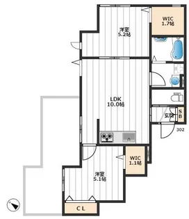 イルフィオーレ【3階】の間取り
