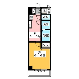 きさらぎ21【6階】の間取り