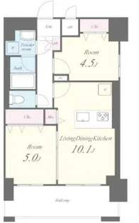 東京都江東区東砂3【マンション】の間取り