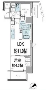 東京都中野区東中野1【マンション】の間取り
