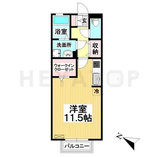 愛知県名古屋市南区本城町1【アパート】の間取り