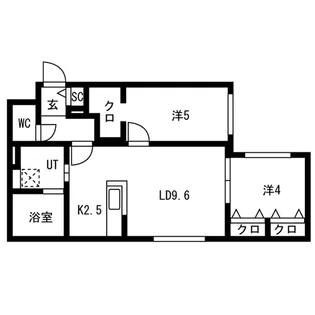 Mut福住(ムートフクズミ)【3階】の間取り