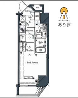 ラフィスタ横浜吉野町II【4階】の間取り