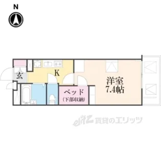 レオパレスいえぷり【2階】の間取り