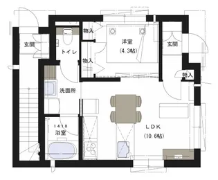 Hale Luana ハレルアナ【1階】の間取り