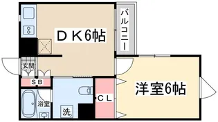 グランゼコールミツフ・サウス【5階】の間取り