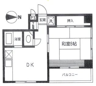 セゾン篠原【5階】の間取り