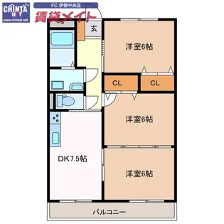 グランメール【2階】の間取り