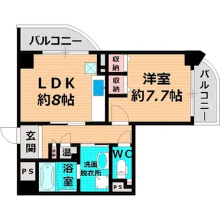 プルミエール関目【3階】の間取り