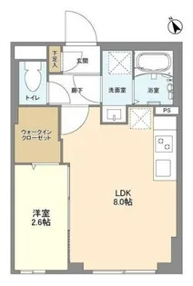ウェルスクエア馬込II【4階】の間取り
