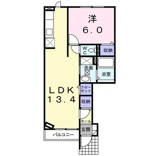 エスフィオーレ南【1階】の間取り