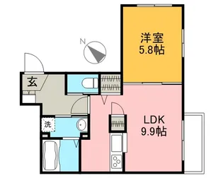 Chocolat Verde【1階】の間取り
