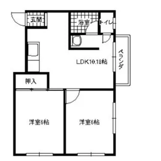 大阪府大阪市北区大淀中2【マンション】の間取り
