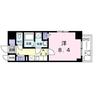 広島県広島市西区南観音3【マンション】の間取り
