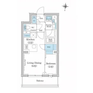 スタイリオ池上SOUTH【3階】の間取り