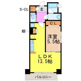 シティーライフ御器所【2階】の間取り