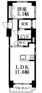 ルーヴル田町【4階】の間取り