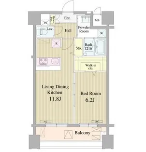 東京都中央区日本橋浜町1【マンション】の間取り