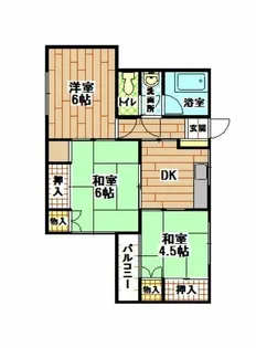 ミリオンコーポラス三萩野【4階】の間取り