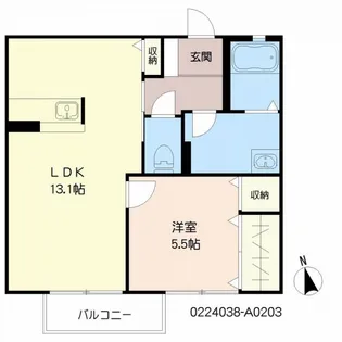 ラ・ティエラII【2階】の間取り