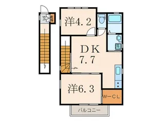 ラフォーレ Kの間取り