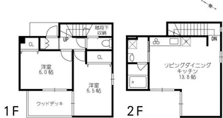 神奈川県川崎市多摩区中野島3【一戸建】の間取り