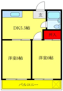 マンション麻衣【2階】の間取り