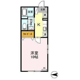 パークイースト・ウエスト【1階】の間取り