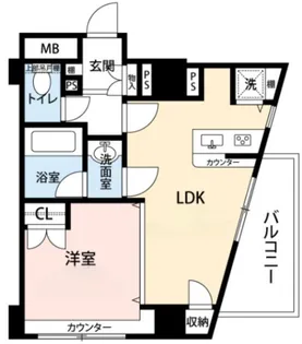 東京都品川区南大井4【マンション】の間取り