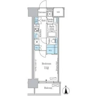 愛知県名古屋市中村区太閤通5【マンション】の間取り