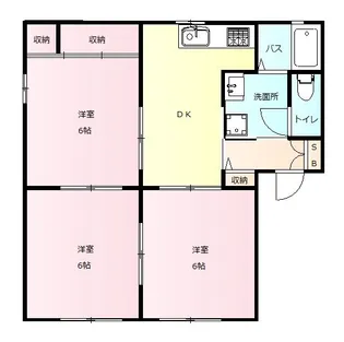 タウン ボナールB【2階】の間取り
