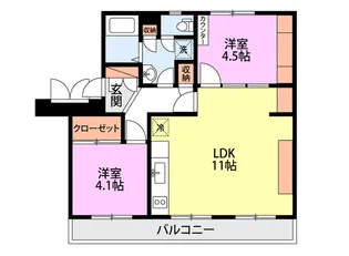 高志レジデンス【5階】の間取り