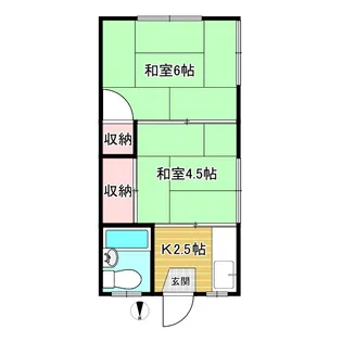田島ハウス【2階】の間取り