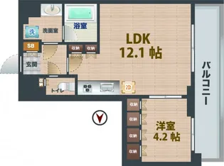 東京都中野区中野5【マンション】の間取り