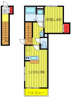 東京都板橋区前野町3【アパート】の間取り