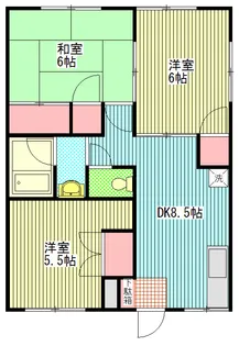 ウインズコーポI【2階】の間取り