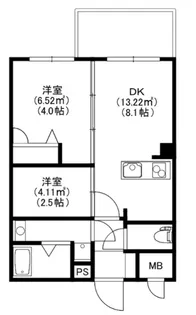 MODERN PALAZZO平尾path【3階】の間取り
