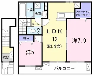 イストワール【2階】の間取り