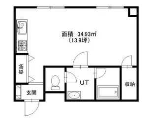 室蘭ナラサキビル【3階】の間取り