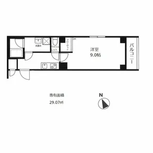 イル・フローラ越中島【4階】の間取り