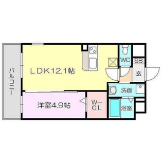 パルクレール【2階】の間取り