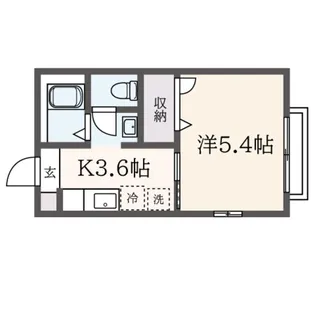 シャングリラII【2階】の間取り