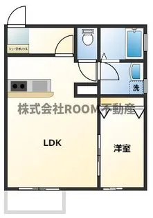 アヴァンセ八幡【1階】の間取り