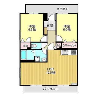 ヴィラ・フォンテーヌ【3階】の間取り