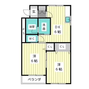 ハイツ山田【2階】の間取り