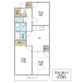 コズミック東赤塚【1階】の間取り