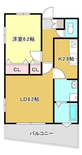 グリーンスパーク109【6階】の間取り